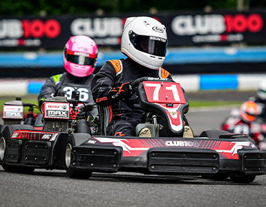 club100 karting live streamed alpha live and timing buckmore park jv john vigor