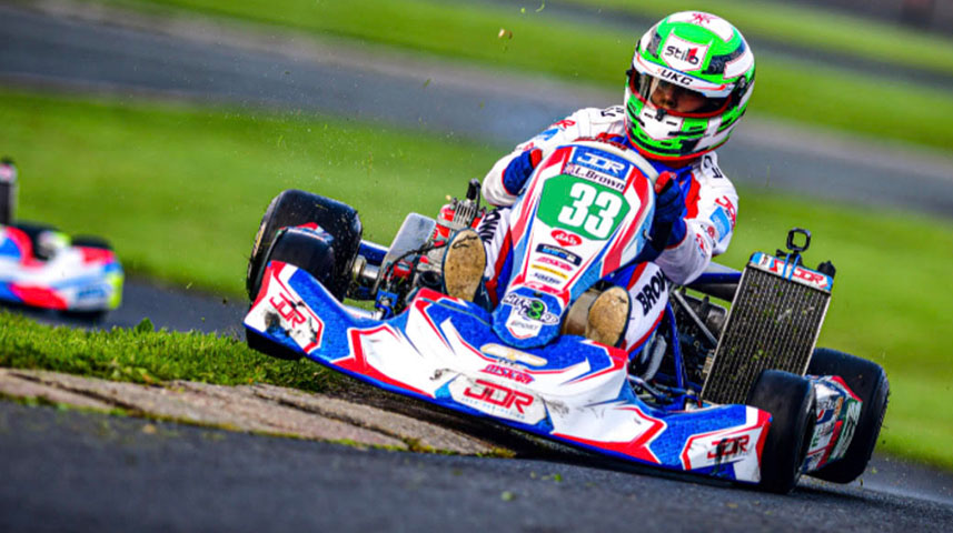 leo brown taking kerb